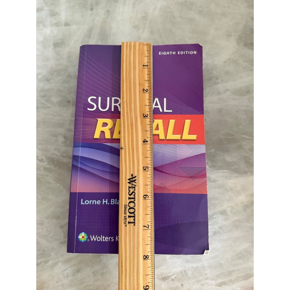 Wolters Kluwer Surgical Recall 8th Edition Lorne Blackbourne Paper Back - Picture 5 of 12